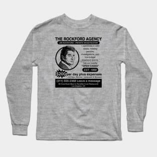 Jim Rockford Newspaper Ad Long Sleeve T-Shirt